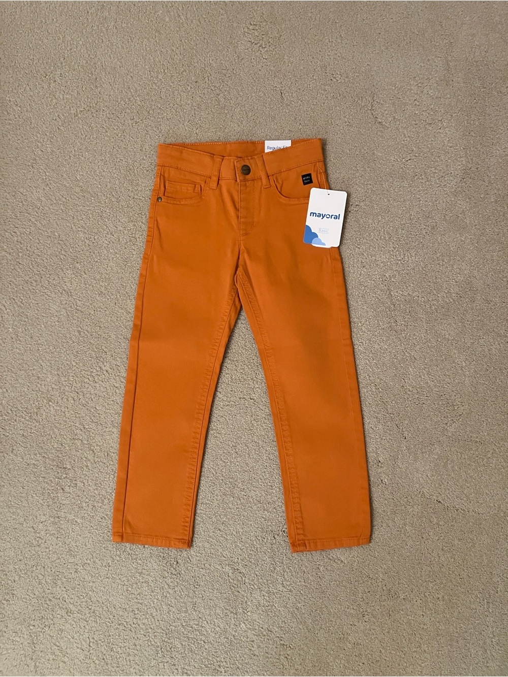NWT Boys Mayoral Orange Slim Kids' Jeans